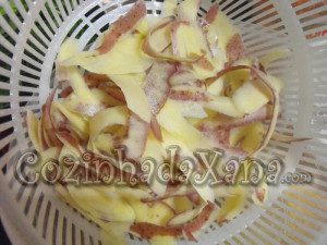 Snacks de casca de batata